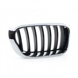 Griglia mascherina radiatore anteriore cromata - nera versione Base dx