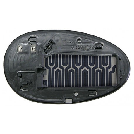 Piastra specchietto termica con vetro lato