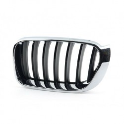 Griglia mascherina radiatore anteriore cromata - nera versione Base sx