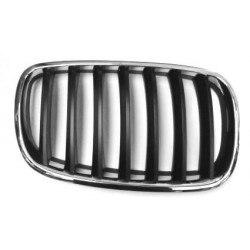 Griglia mascherina radiatore anteriore cromata - nera dx