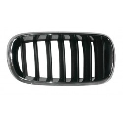 Griglia mascherina radiatore cromata - nera dx