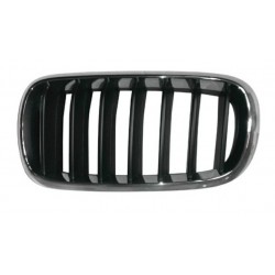 Griglia mascherina radiatore cromata - nera sx