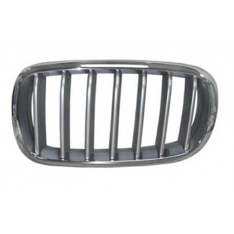 Griglia mascherina radiatore cromata - titanio sx