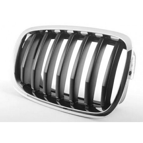 Griglia mascherina radiatore anteriore cromata - grigia dx