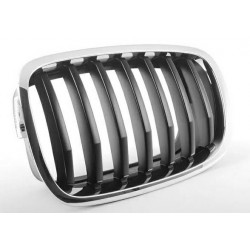 Griglia mascherina radiatore anteriore cromata - grigia sx