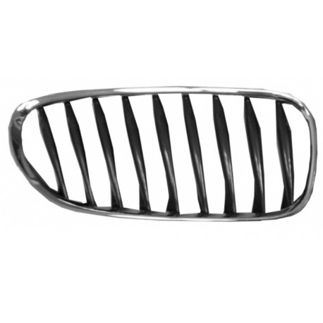 Griglia mascherina radiatore anteriore cromata - nera dx