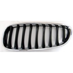 Griglia mascherina radiatore anteriore cromata - nera sx