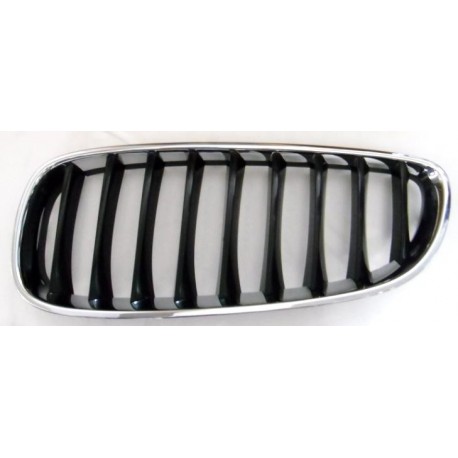 Griglia mascherina radiatore anteriore cromata - nera sx