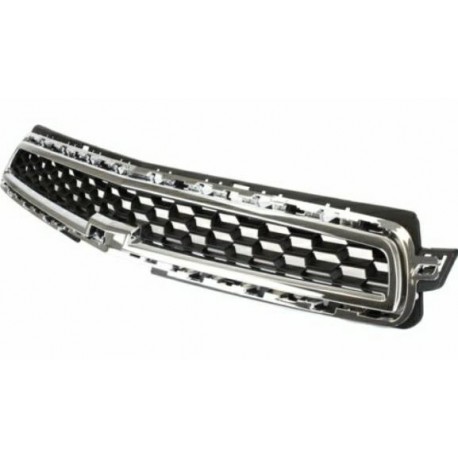Griglia mascherina radiatore superiore cromata - nera