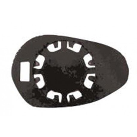 Piastra specchietto termica con vetro lato guida - sx