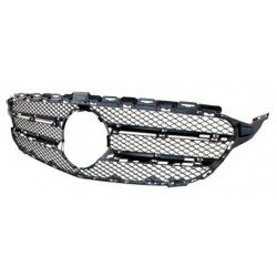 Griglia mascherina radiatore nera con modanatura argento e profili cromati versione Avantgarde