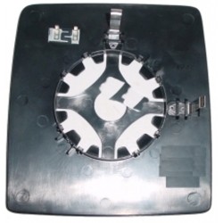 Piastra specchietto termica con vetro lato guida - sx