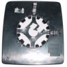 Piastra specchietto termica con vetro lato guida - sx