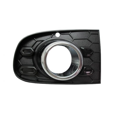 Griglia paraurti anteriore con cornice fendinebbia cromata dx