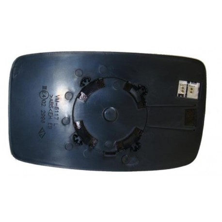 Piastra specchietto termica con vetro lato guida - sx