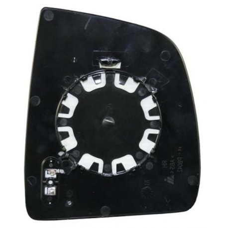 Piastra specchietto termica con vetro lato guida - sx