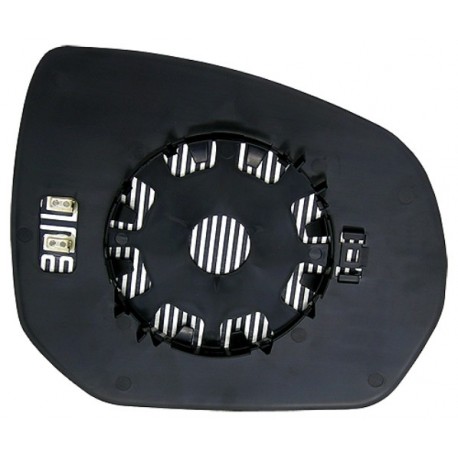 Piastra specchietto termica con vetro lato guida - sx