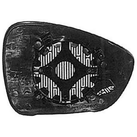 Piastra specchietto termica con vetro lato guida - sx