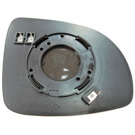 Piastra specchietto termica con vetro lato guida - sx