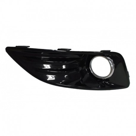 Griglia paraurti anteriore con foro fendinebbia nero lucido dx