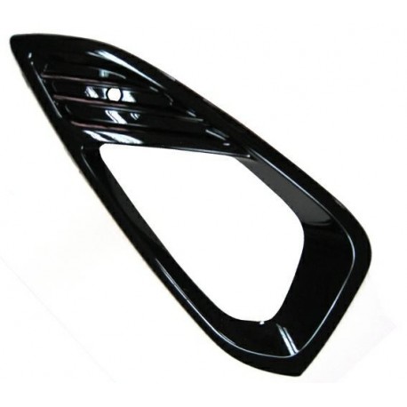 Griglia paraurti anteriore con foro fendinebbia nera lucida dx