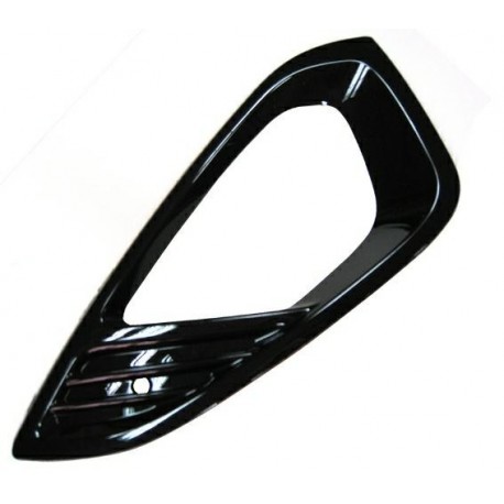 Griglia paraurti anteriore con foro fendinebbia nera lucida sx