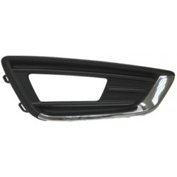 Griglia paraurti anteriore con foro fendinebbia cromata - nera dx