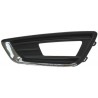 Griglia paraurti anteriore con foro fendinebbia cromata - nera sx