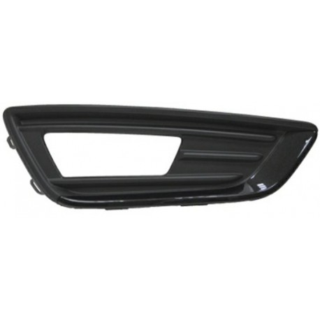 Griglia paraurti anteriore con foro fendinebbia nera lucida dx