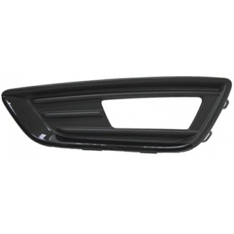 Griglia paraurti anteriore con foro fendinebbia nera lucida sx