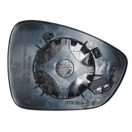 Piastra specchietto termica con vetro lato guida - sx