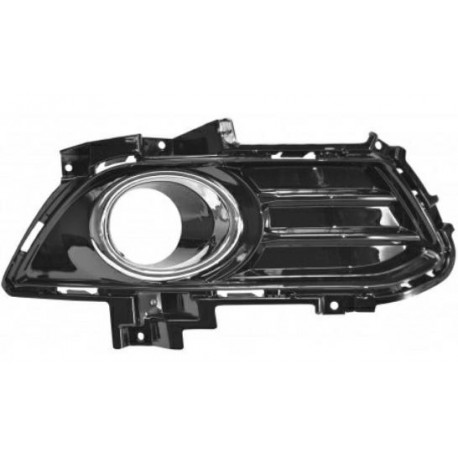 Griglia paraurti anteriore con foro fendinebbia nera lucida dx