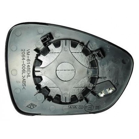 Piastra specchietto termica con vetro lato guida - sx