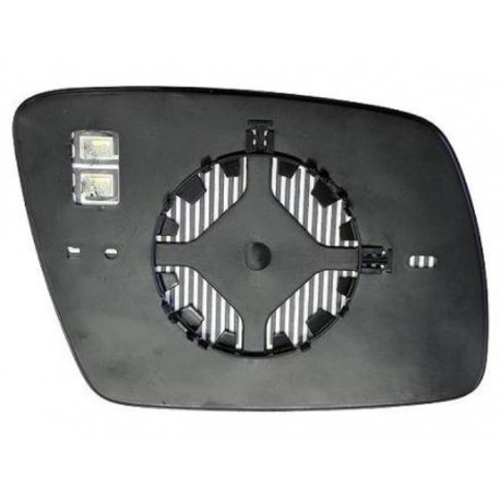 Piastra specchietto termica con vetro lato guida - sx