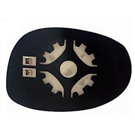 Piastra specchietto termica con vetro lato guida - sx