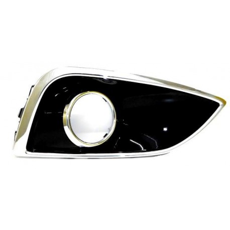 Griglia paraurti anteriore con foro fendinebbia con modanatura cromata dx