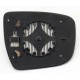 Piastra specchietto termica con vetro lato guida - sx