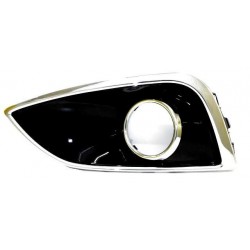 Griglia paraurti anteriore con foro fendinebbia con modanatura cromata sx