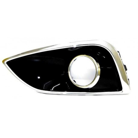 Griglia paraurti anteriore con foro fendinebbia con modanatura cromata sx