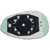 Piastra specchietto termica con vetro lato passeggero - dx