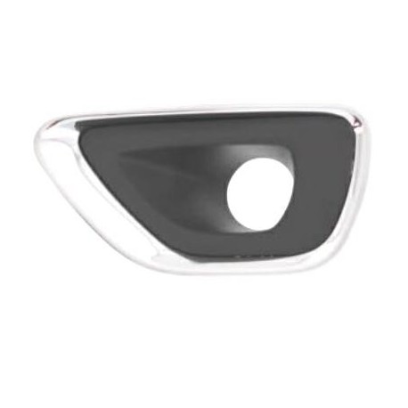 Griglia paraurti anteriore con foro fendinebbia nera - cromata sx