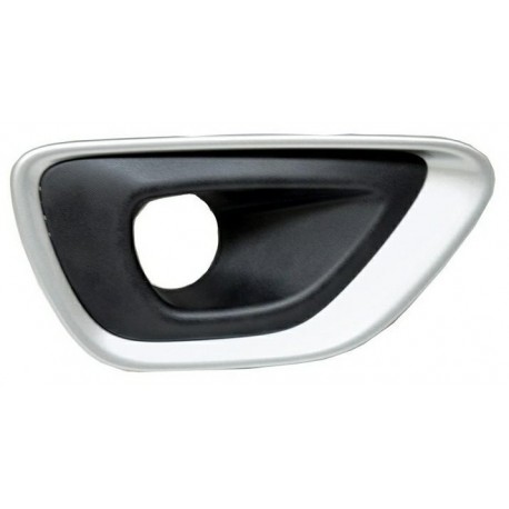 Griglia paraurti anteriore con foro fendinebbia nera - grigia dx