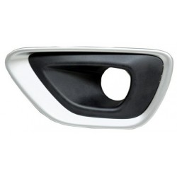 Griglia paraurti anteriore con foro fendinebbia nera - grigia sx