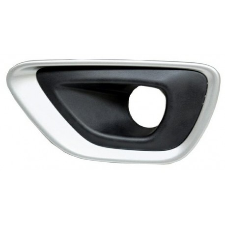 Griglia paraurti anteriore con foro fendinebbia nera - grigia sx