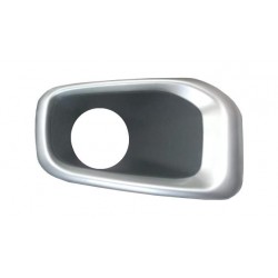 Griglia paraurti anteriore con foro fendinebbia nera - argento dx