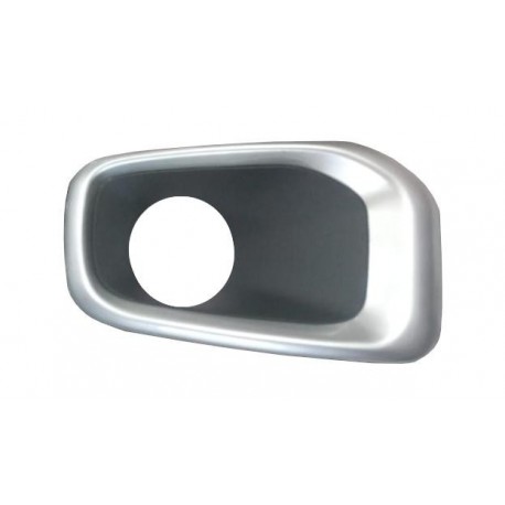 Griglia paraurti anteriore con foro fendinebbia nera - argento dx