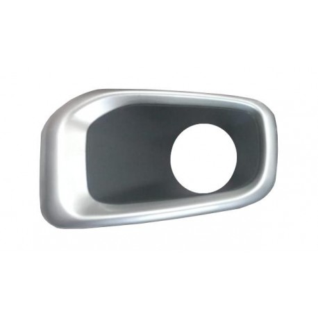 Griglia paraurti anteriore con foro fendinebbia nera - argento sx