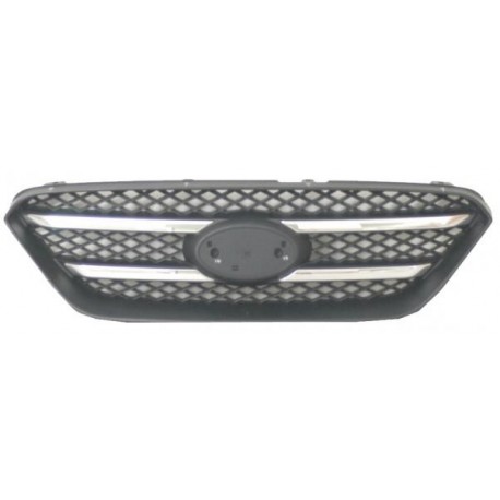 Griglia mascherina radiatore nera con modanatura cromata