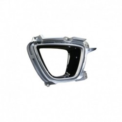 Griglia paraurti anteriore con foro fendinebbia nera lucida dx