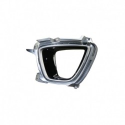 Griglia paraurti anteriore con foro fendinebbia nera lucida sx